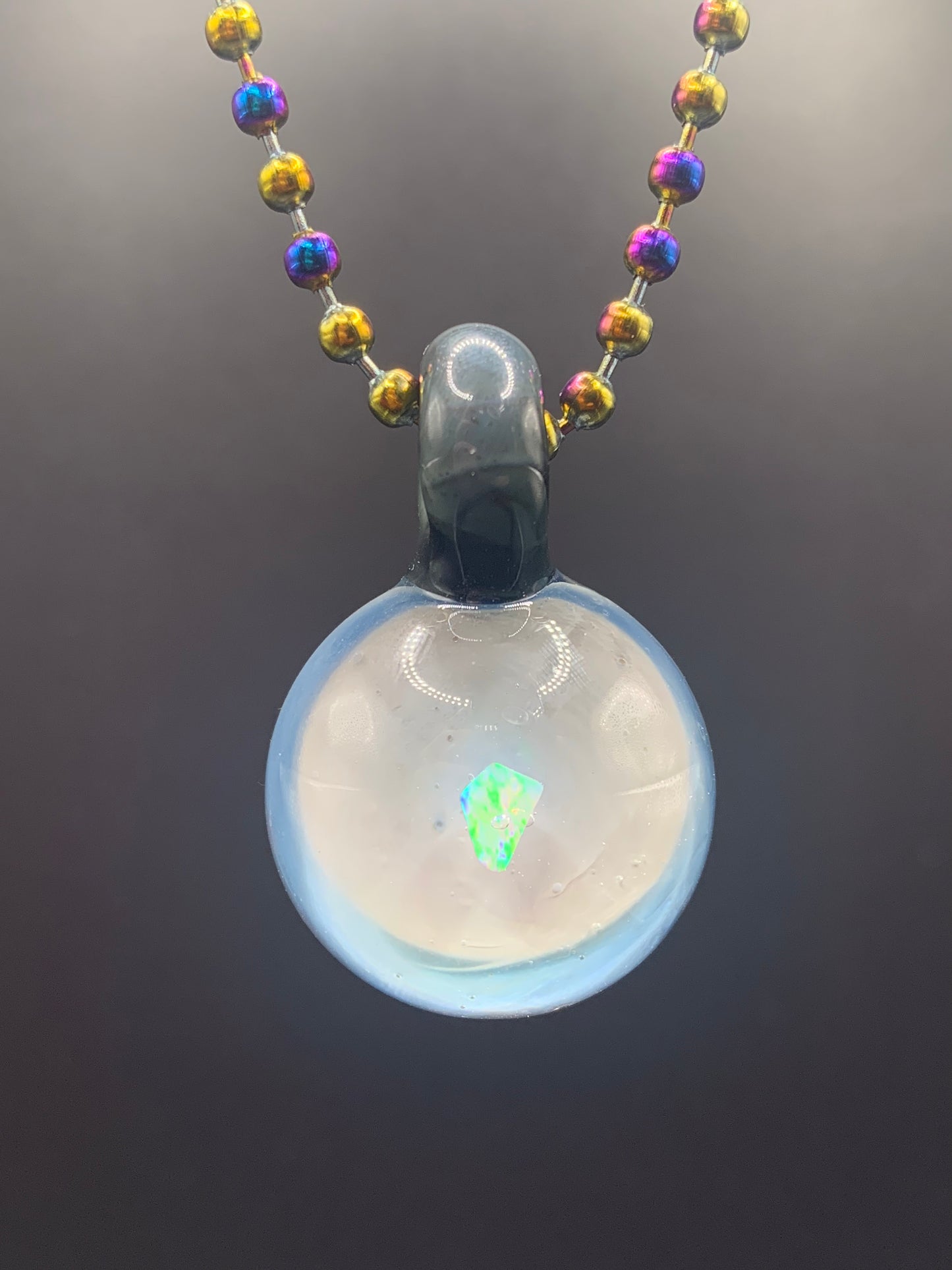 McTrivish Glass - Opal Pendant #3