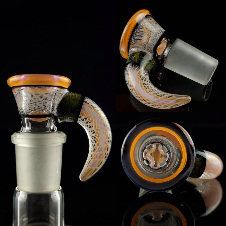 JHoney X DrewskiGlass - Collaboration Heady Bowl 18mm 4hole #1