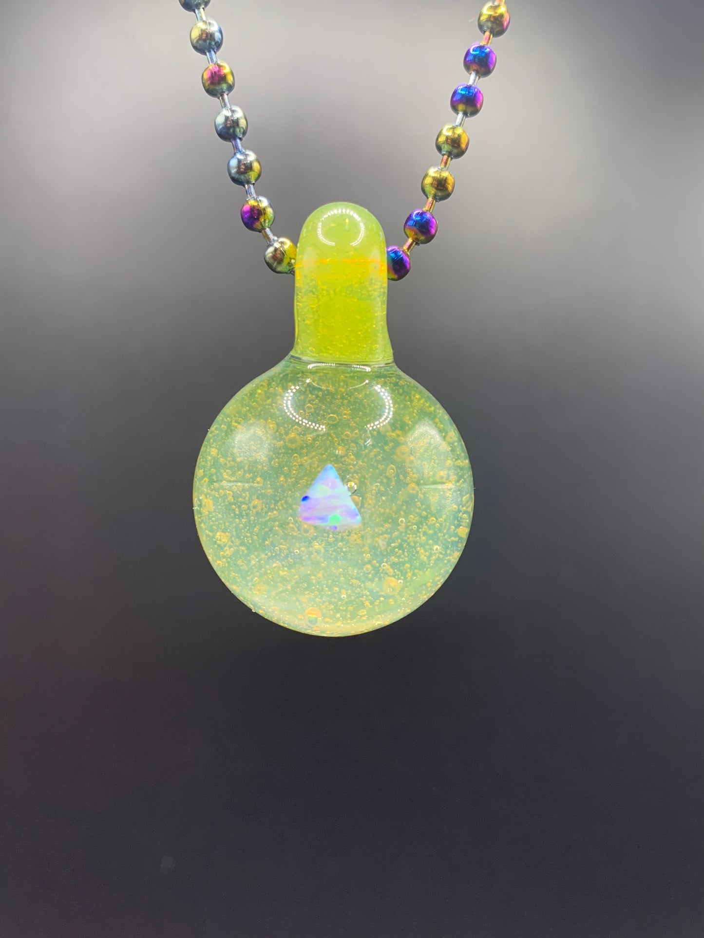 McTrivish Glass - Opal Pendant #8