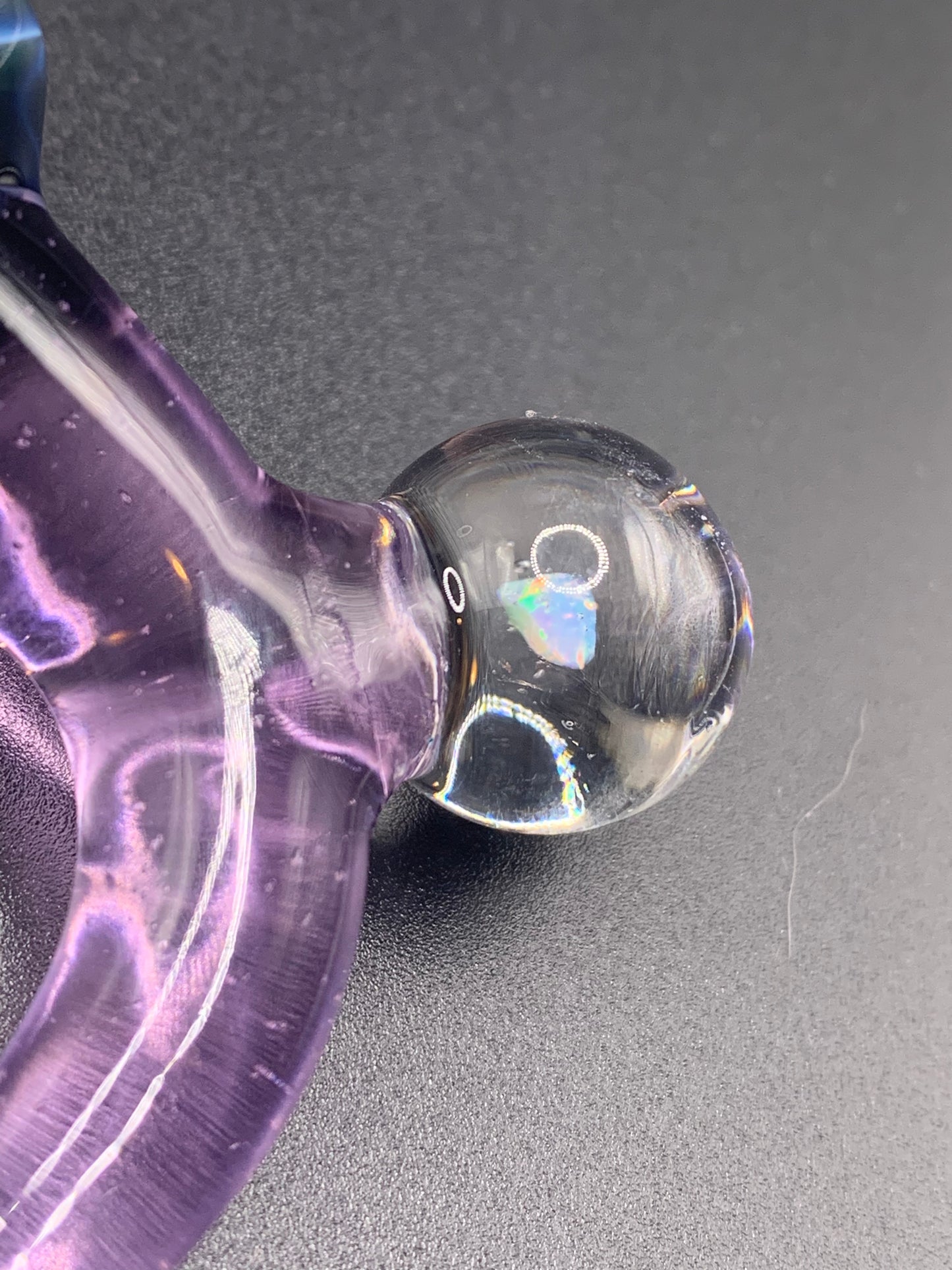 McTrivish Glass - Single Horn Bowl with Opal 18mm