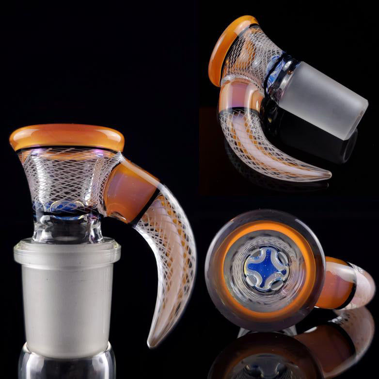 JHoney X DrewskiGlass - Collaboration Heady Bowl 18mm 4hole #2