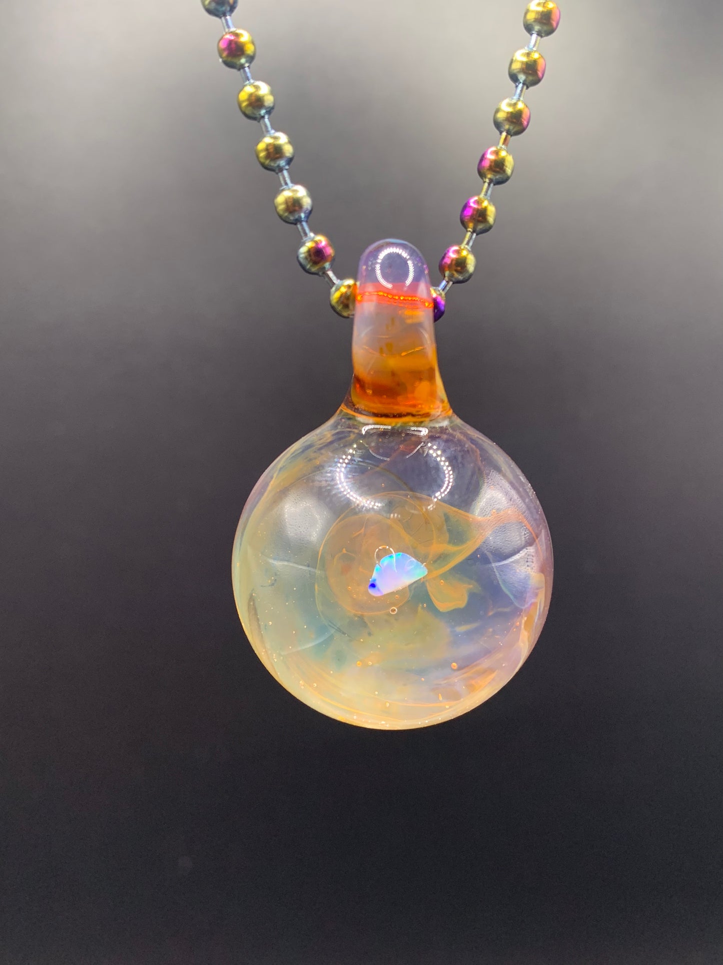 McTrivish Glass - Opal Pendant #6