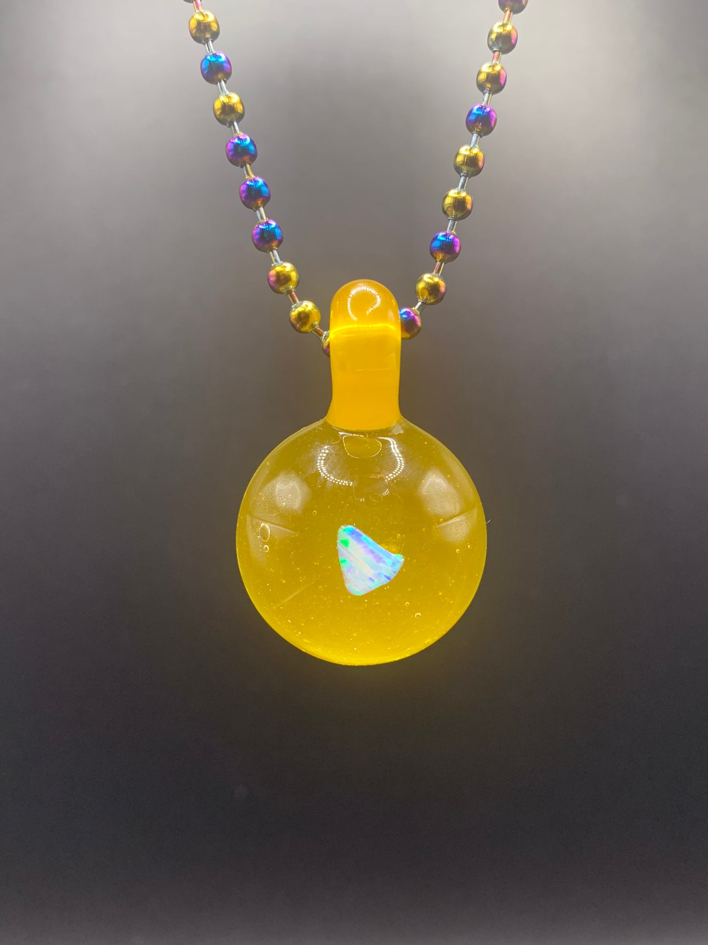McTrivish Glass - Opal Pendant #7