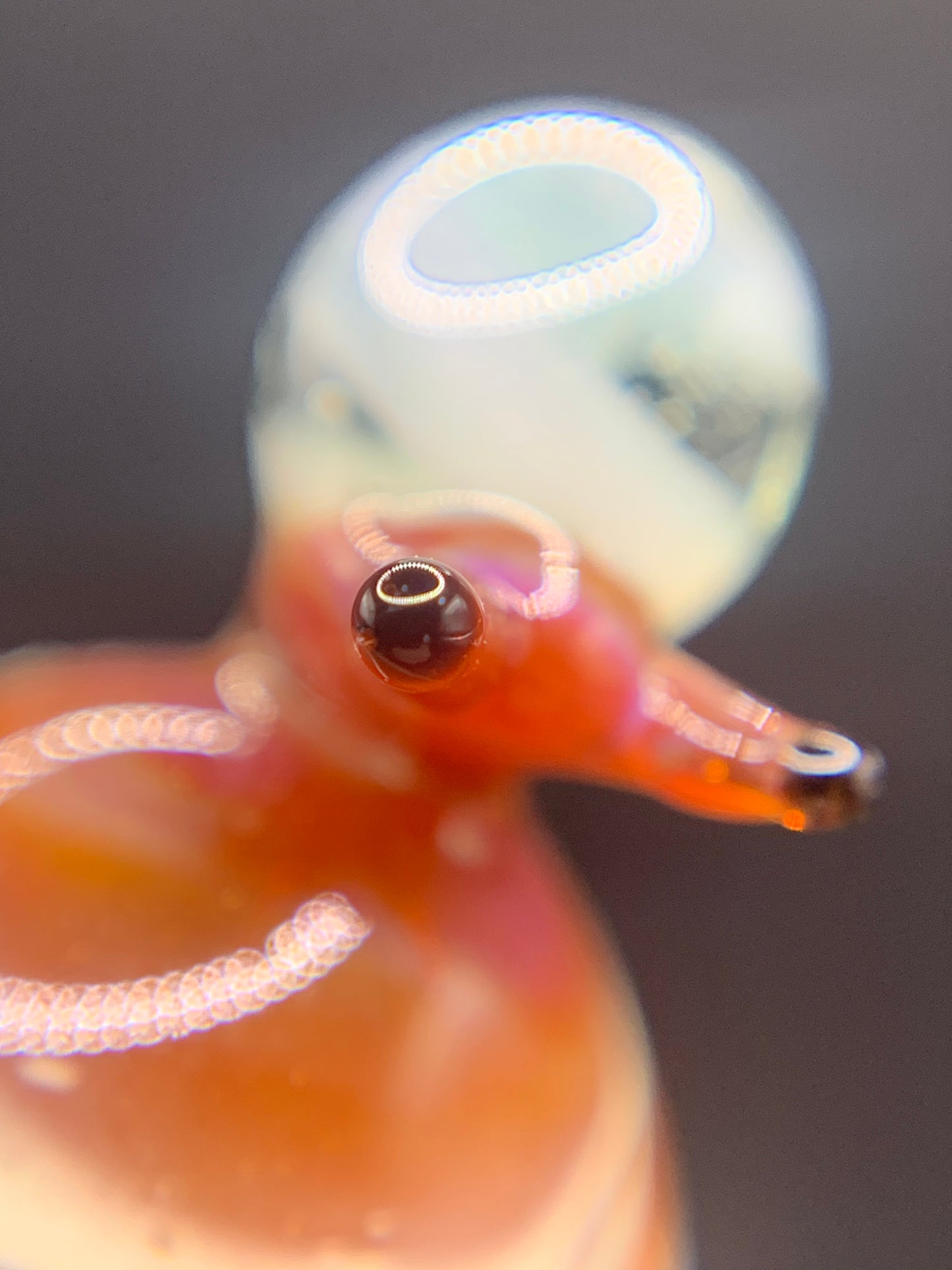 ArielleGlassArt - Mushroom with Snail Plant Buddies #1