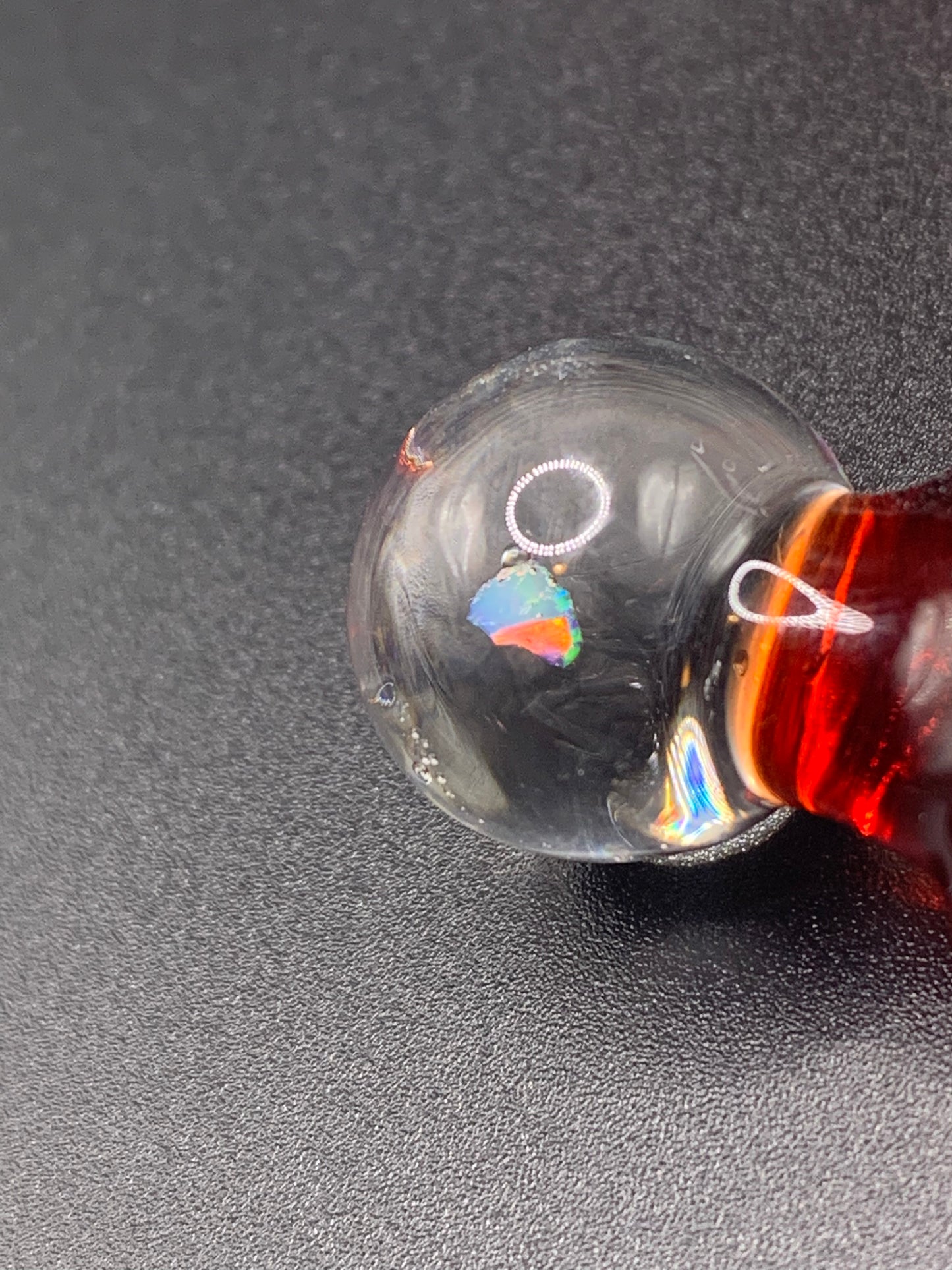 McTrivish Glass - Single Horn Bowl with Opal 14mm