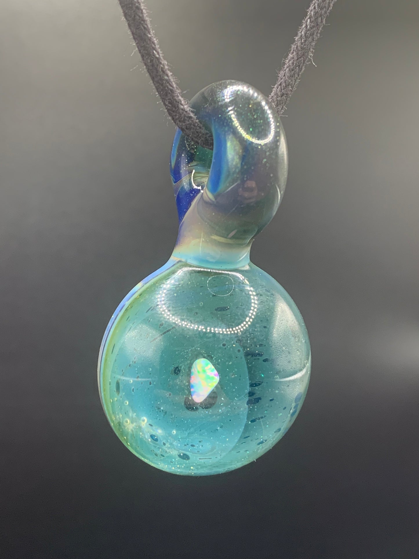 ClarksGlassWorks - Small Opal Pendant #2