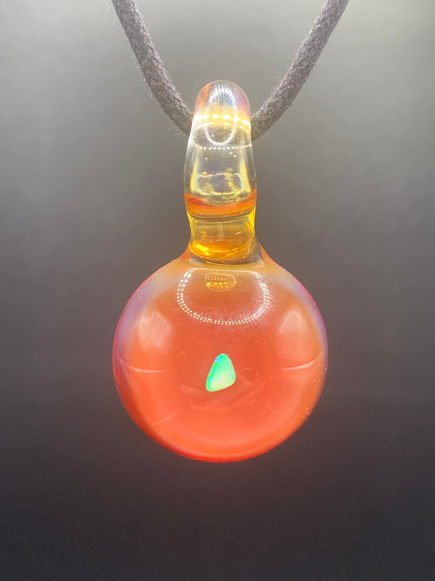 ClarksGlassWorks - Small Opal Pendant #1