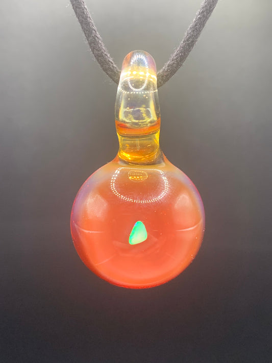ClarksGlassWorks - Small Opal Pendant #1
