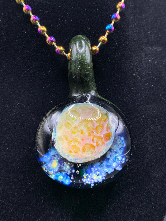 Lil Gremlins Glass Shack - Medium UV Space Pendant 9