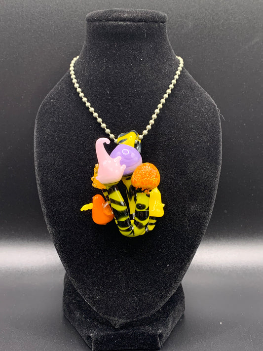 GreymarketGlass - Dr Zeus The Lorax inspired Pendant