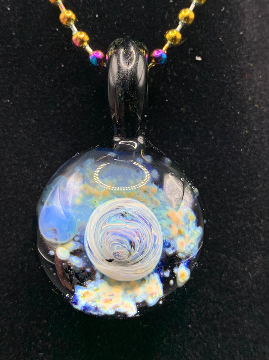 Lil Gremlins Glass Shack - Medium UV Space Pendant 1