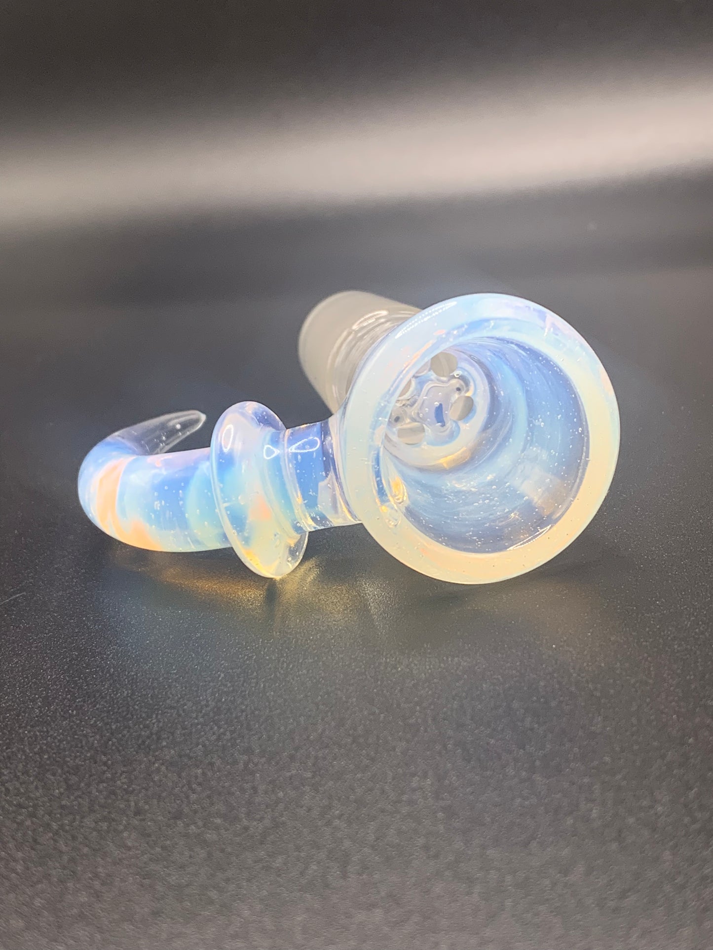 GreymarketGlass - 18mm Ghost Bowl with Horn