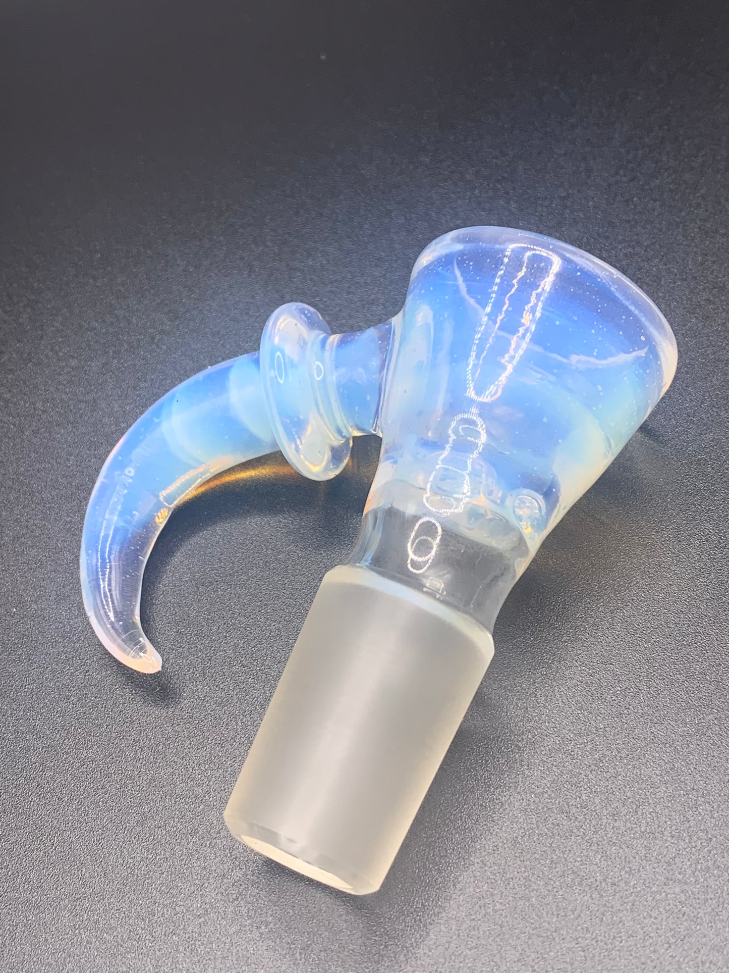 GreymarketGlass - 18mm Ghost Bowl with Horn