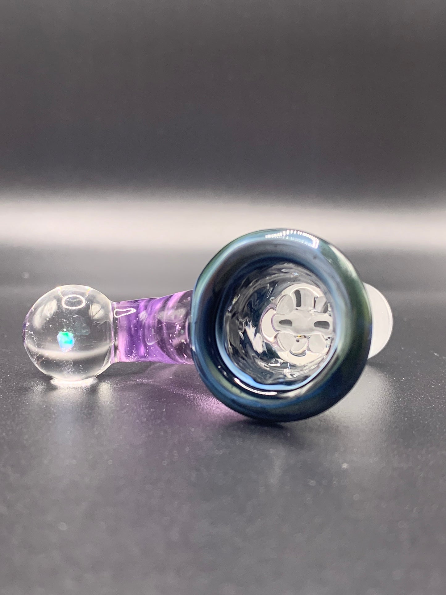 McTrivish Glass - Single Horn Bowl with Opal 18mm