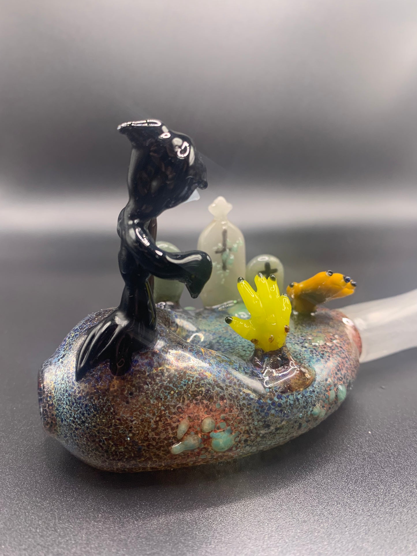 DrewskiGlass - Graveyard Themed Pipe