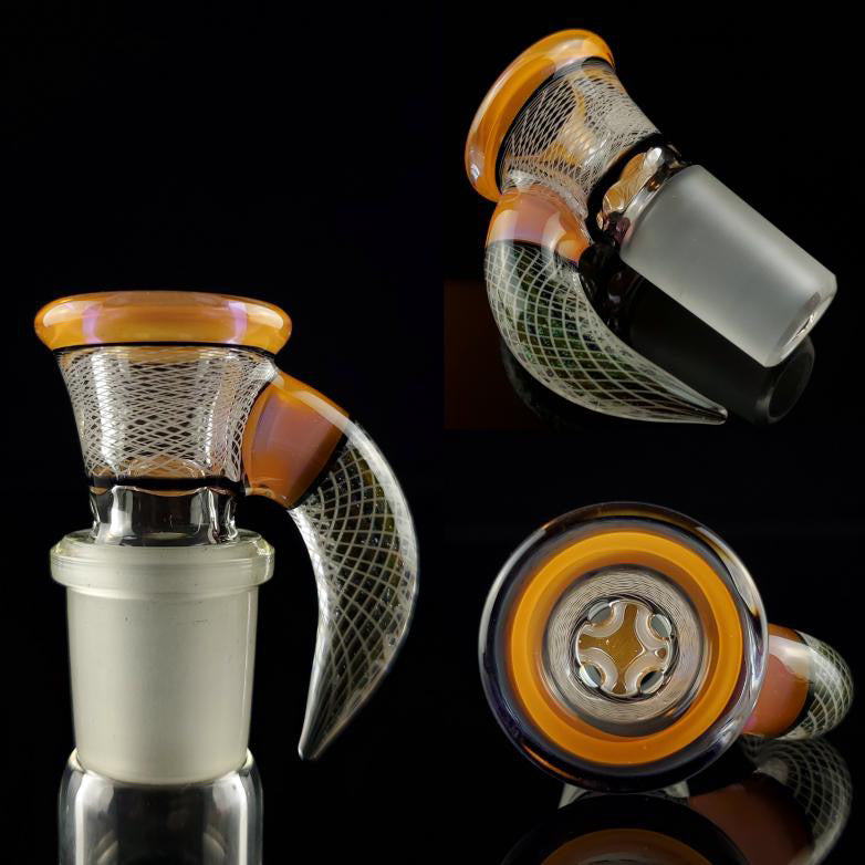 JHoney X DrewskiGlass - Collaboration Heady Bowl 18mm 4hole #3