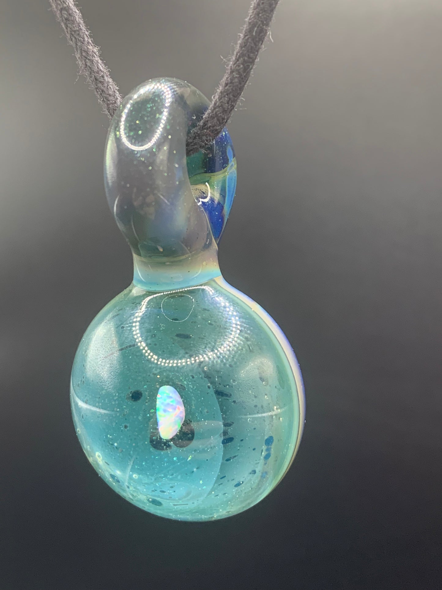 ClarksGlassWorks - Small Opal Pendant #2