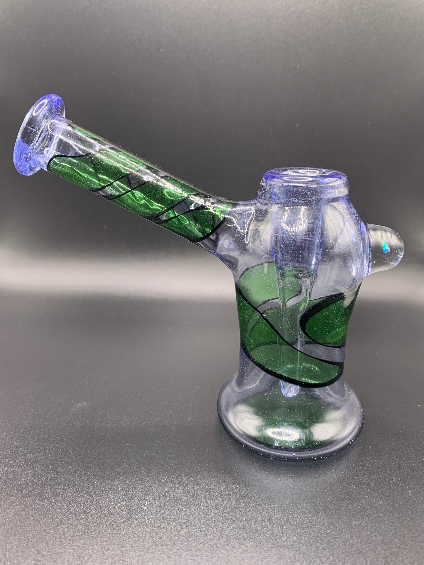 McTrivish Glass - Full Colour Bubbler Dab Rig (UV Active) 14mm