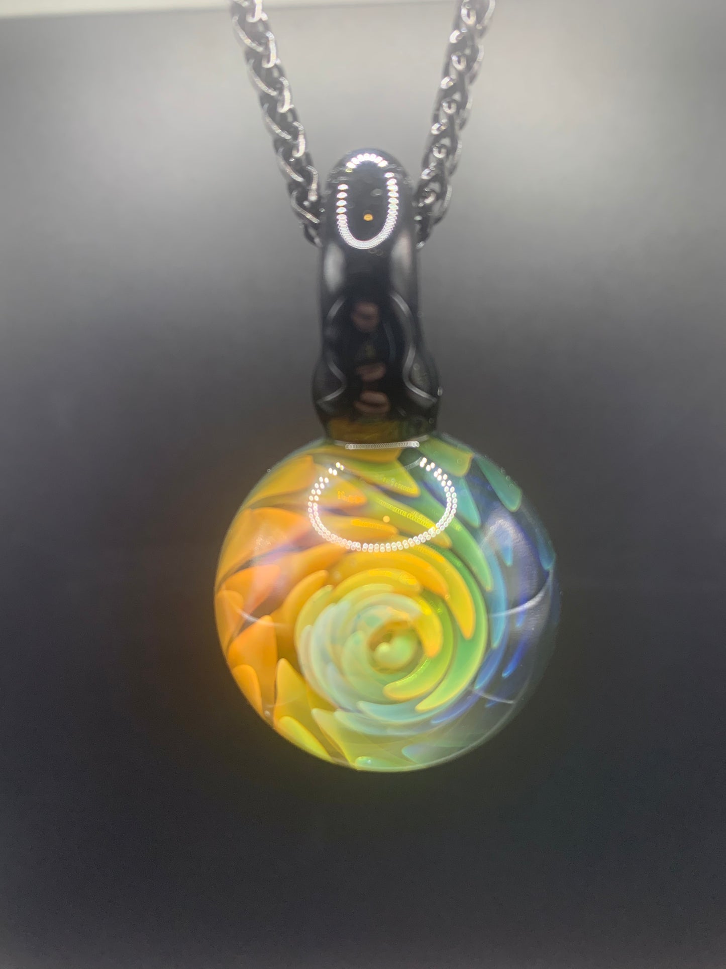 ClarksGlassWorks - Medium Fumed Pendant #2
