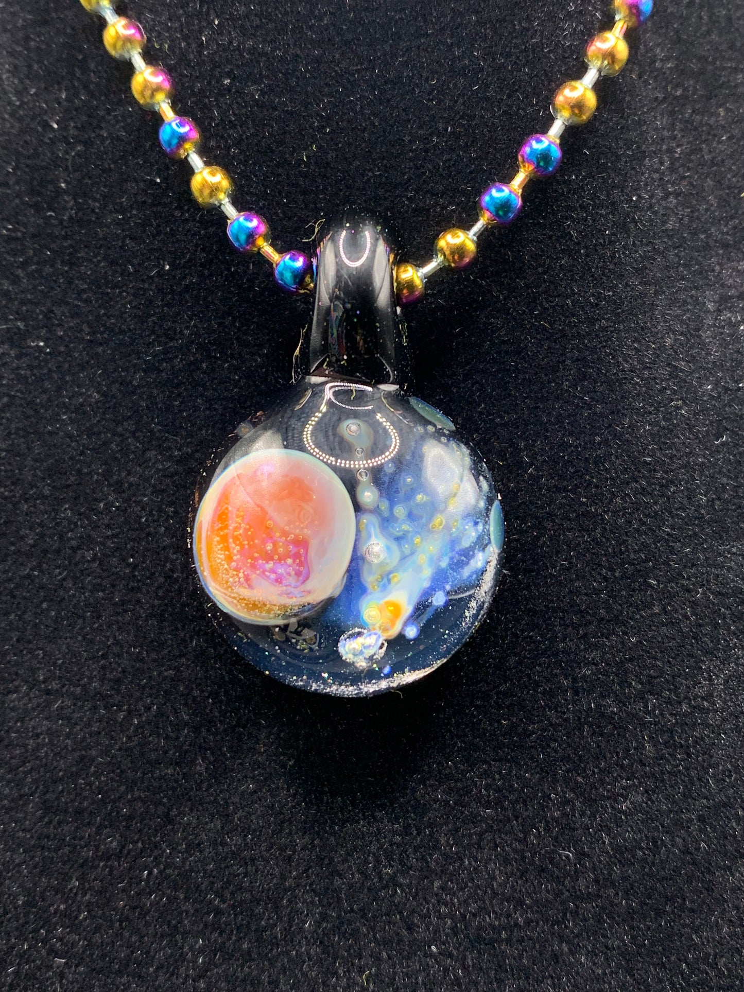 Lil Gremlins Glass Shack - Small UV Space Pendant 3