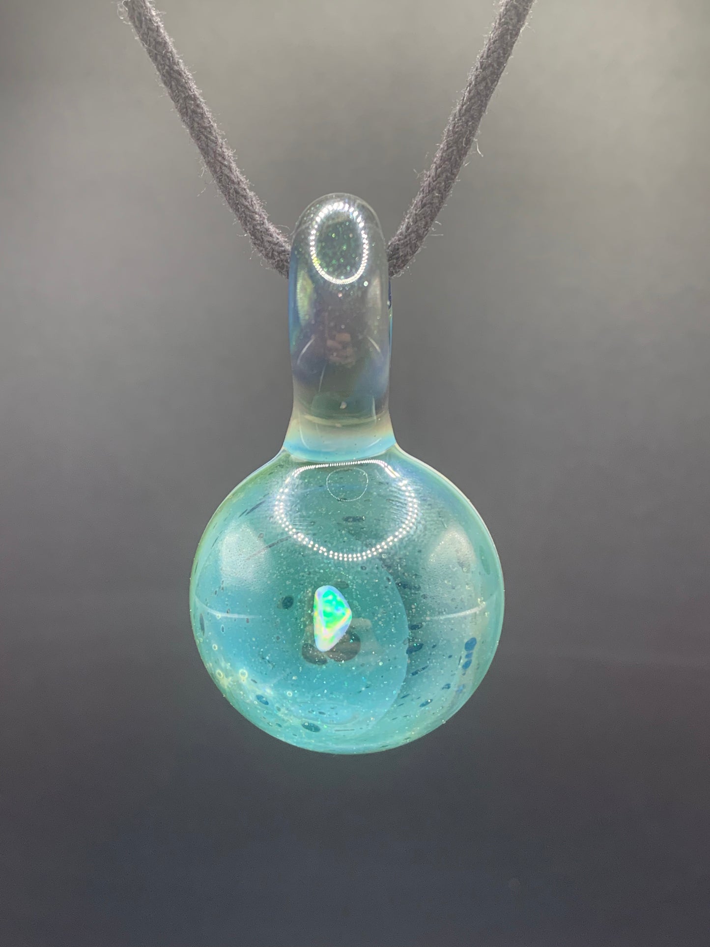 ClarksGlassWorks - Small Opal Pendant #2