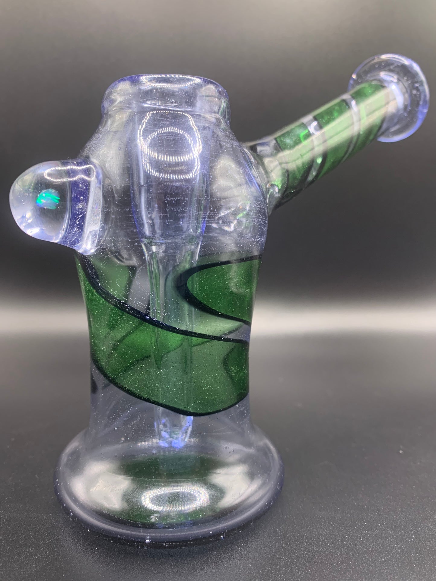 McTrivish Glass - Full Colour Bubbler Dab Rig (UV Active) 14mm