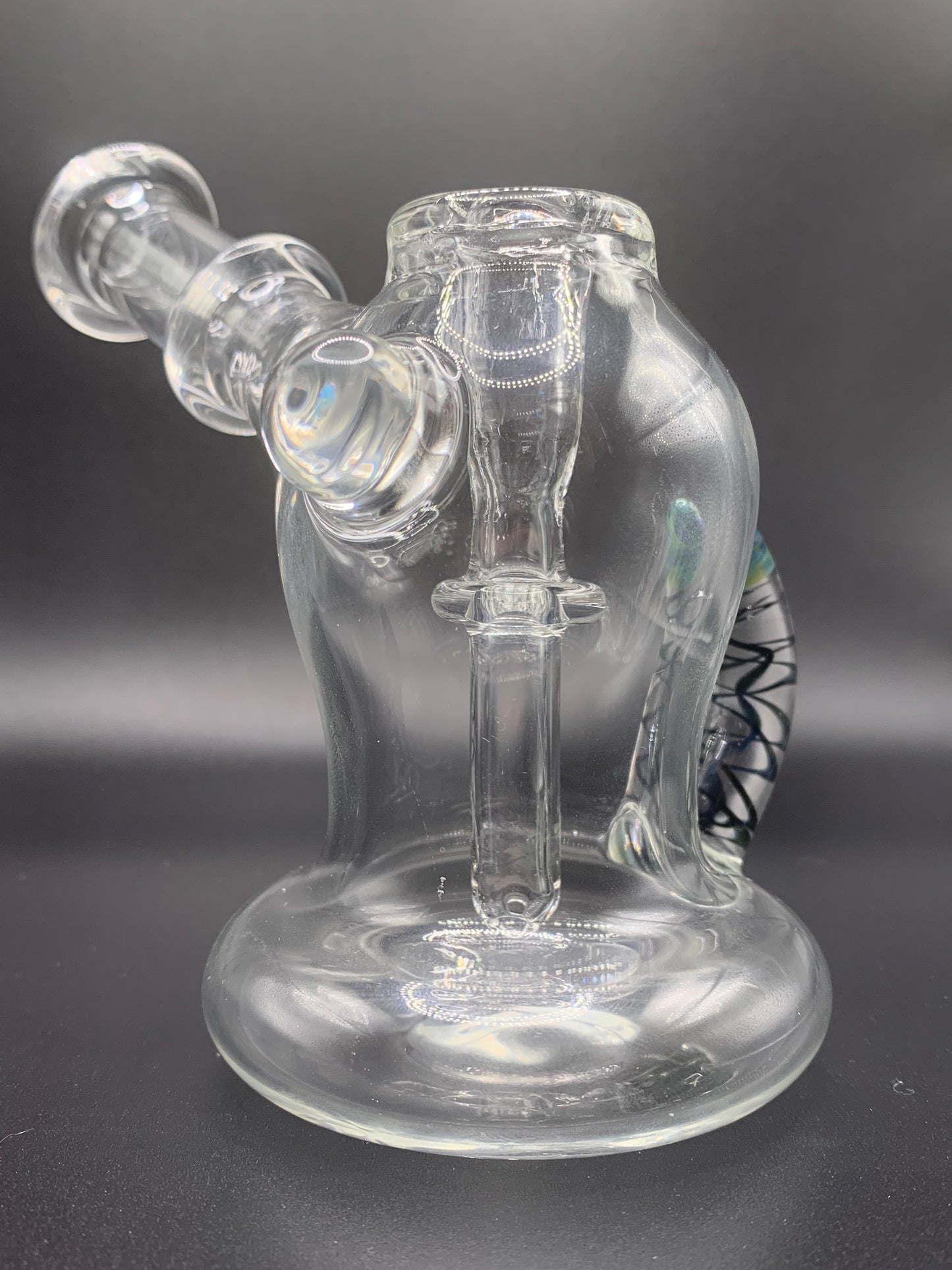 McTrivish Glass - Clear Bubbler Rig with Opal