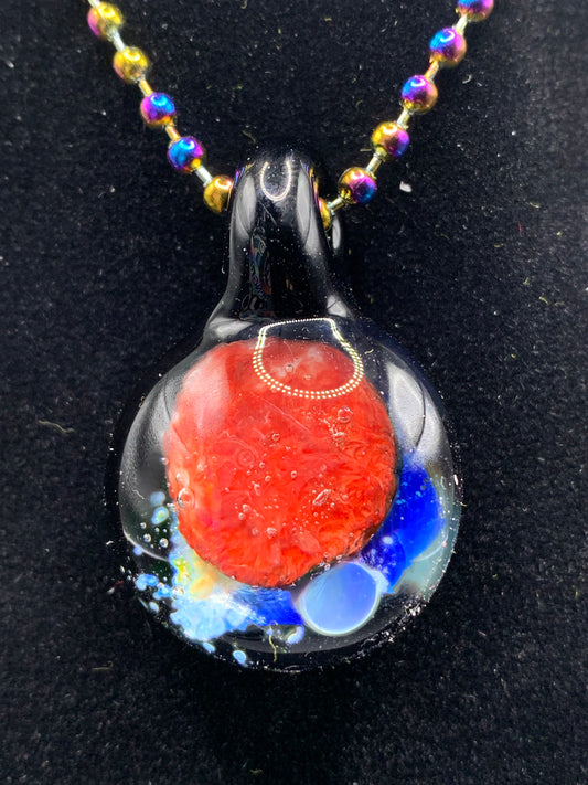 Lil Gremlins Glass Shack - Medium UV Space Pendant 4