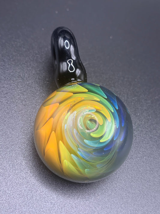 ClarksGlassWorks - Medium Fumed Pendant #2