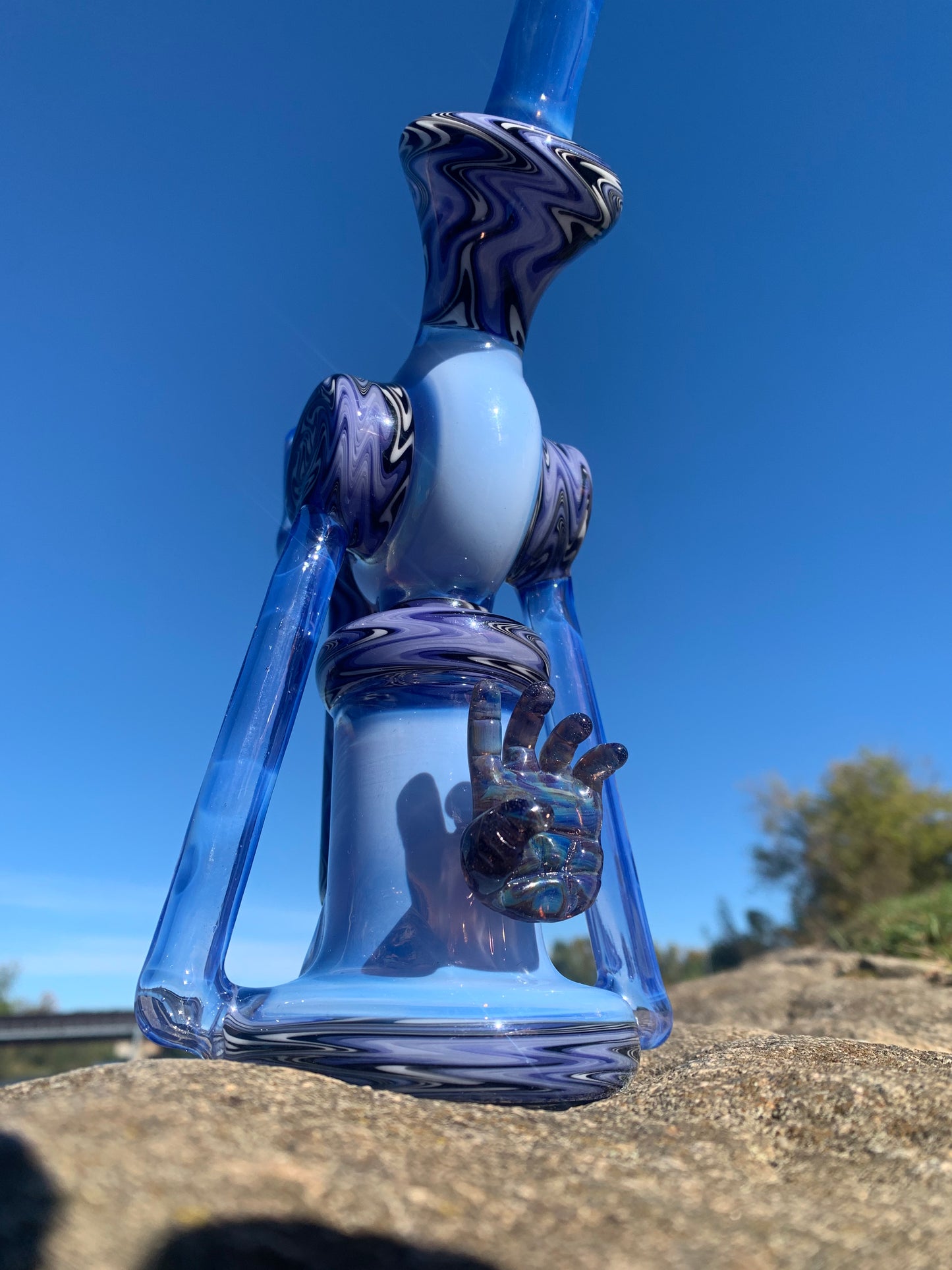 EKAGlass - Full Colour Heady Dipper Dab Rig