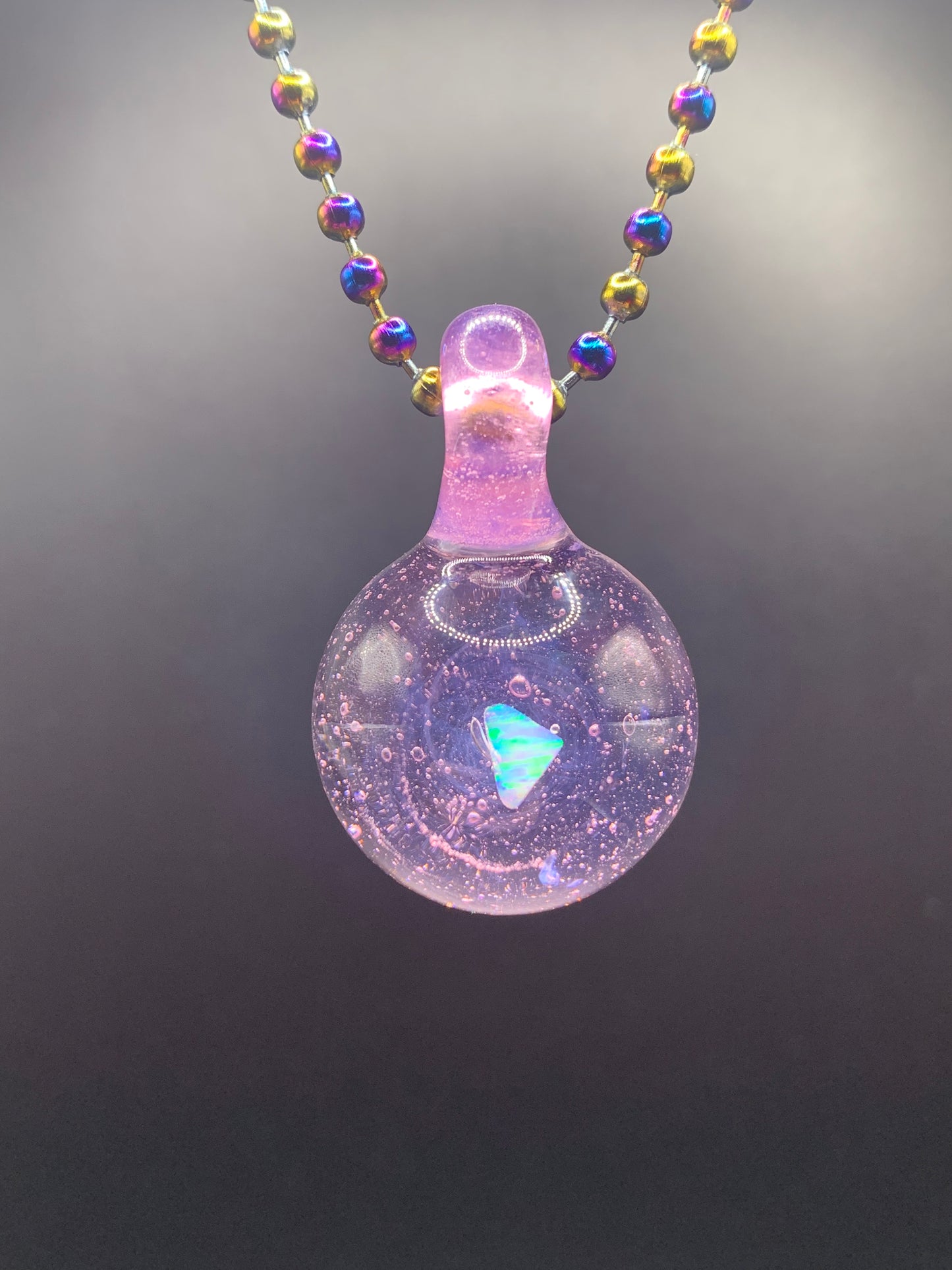 McTrivish Glass - Opal Pendant #1
