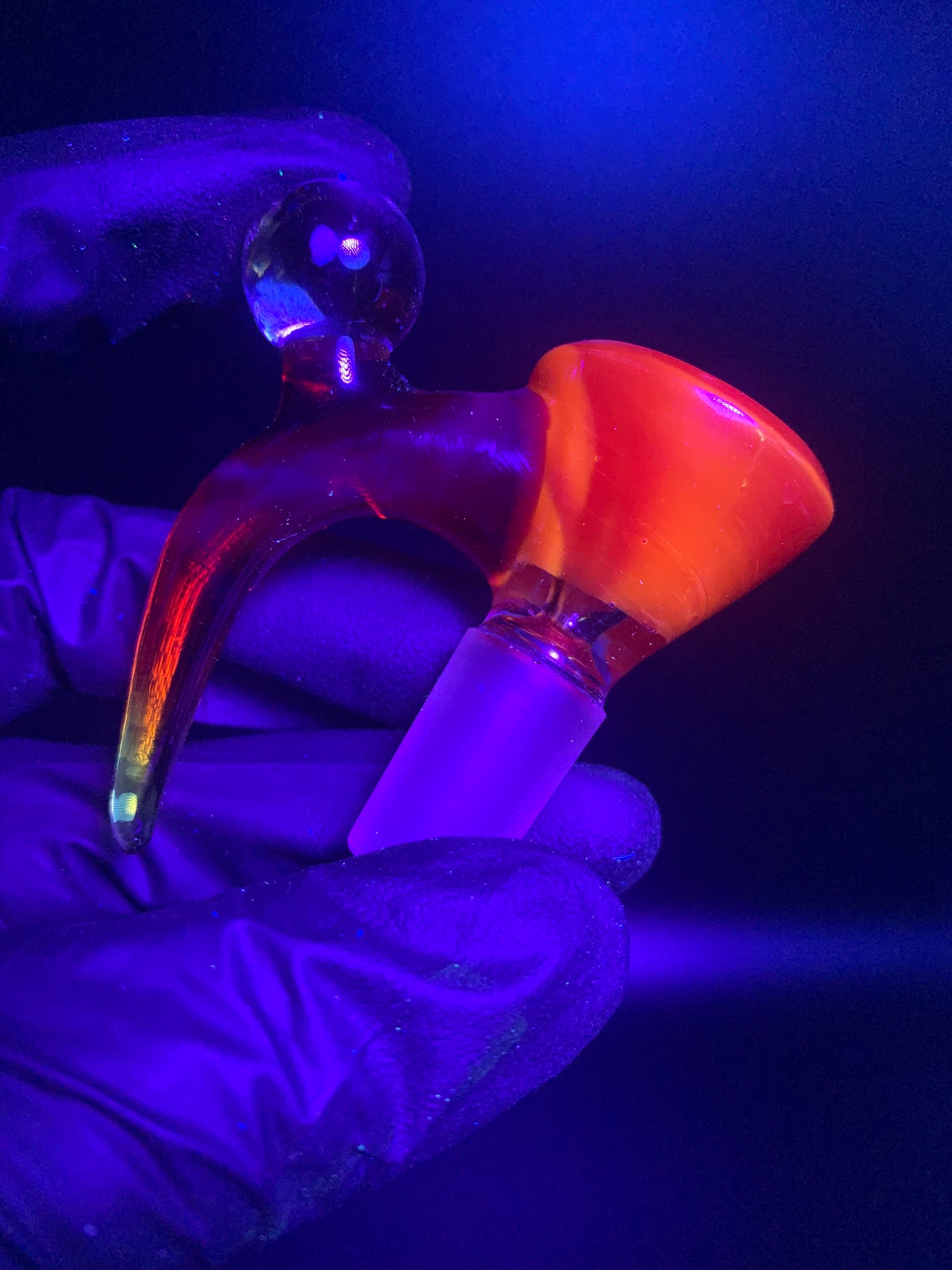 McTrivish Glass - Single Horn Bowl with Opal 14mm