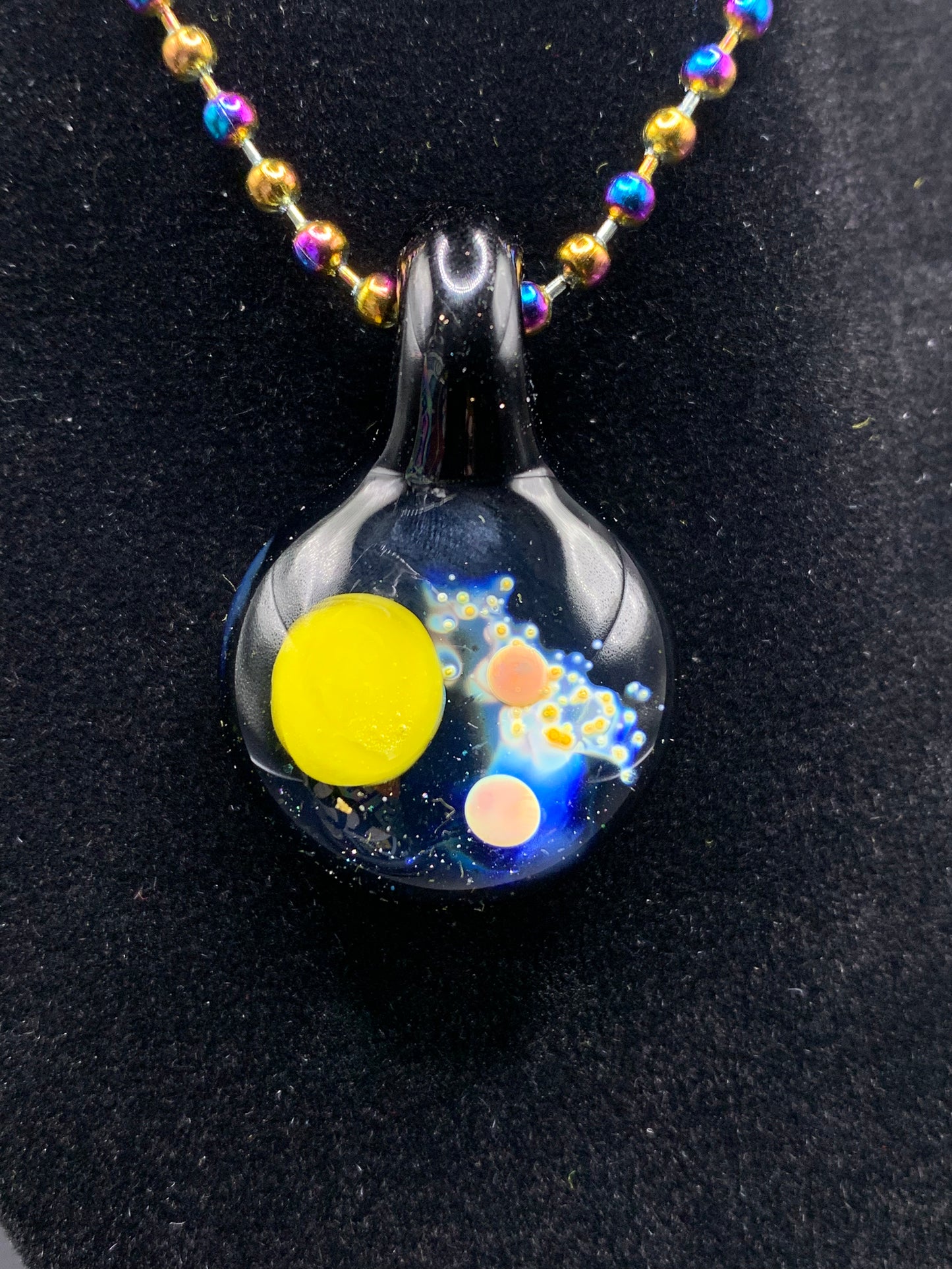 Lil Gremlins Glass Shack - Small UV Space Pendant 7