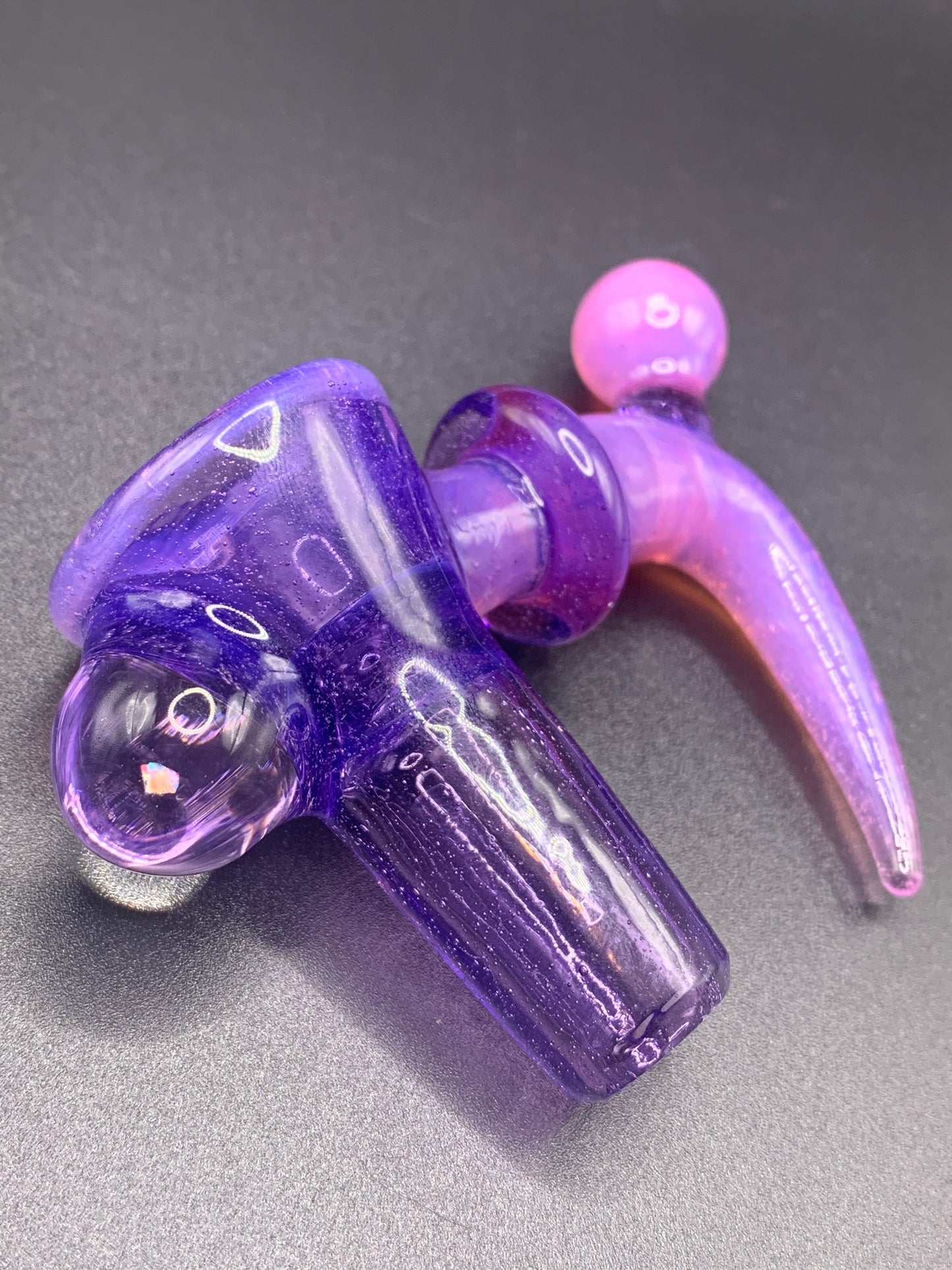 McTrivish Glass - Fully Worked Single Horn Bowl With Opal 18mm