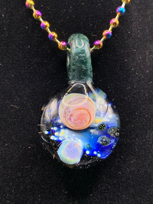 Lil Gremlins Glass Shack - Medium UV Space Pendant 6
