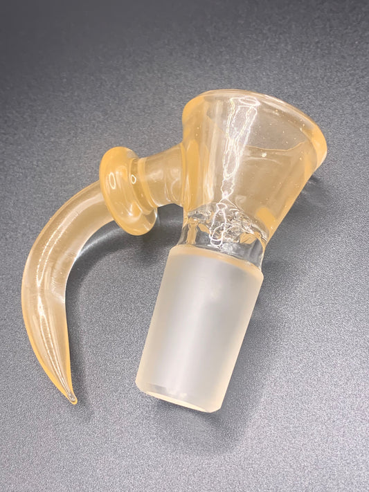 GreymarketGlass - 18mm Peach Bowl with Horn