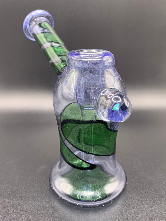 McTrivish Glass - Full Colour Bubbler Dab Rig (UV Active) 14mm