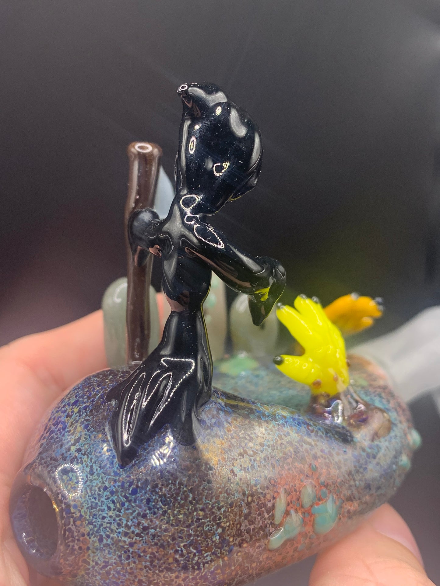 DrewskiGlass - Graveyard Themed Pipe