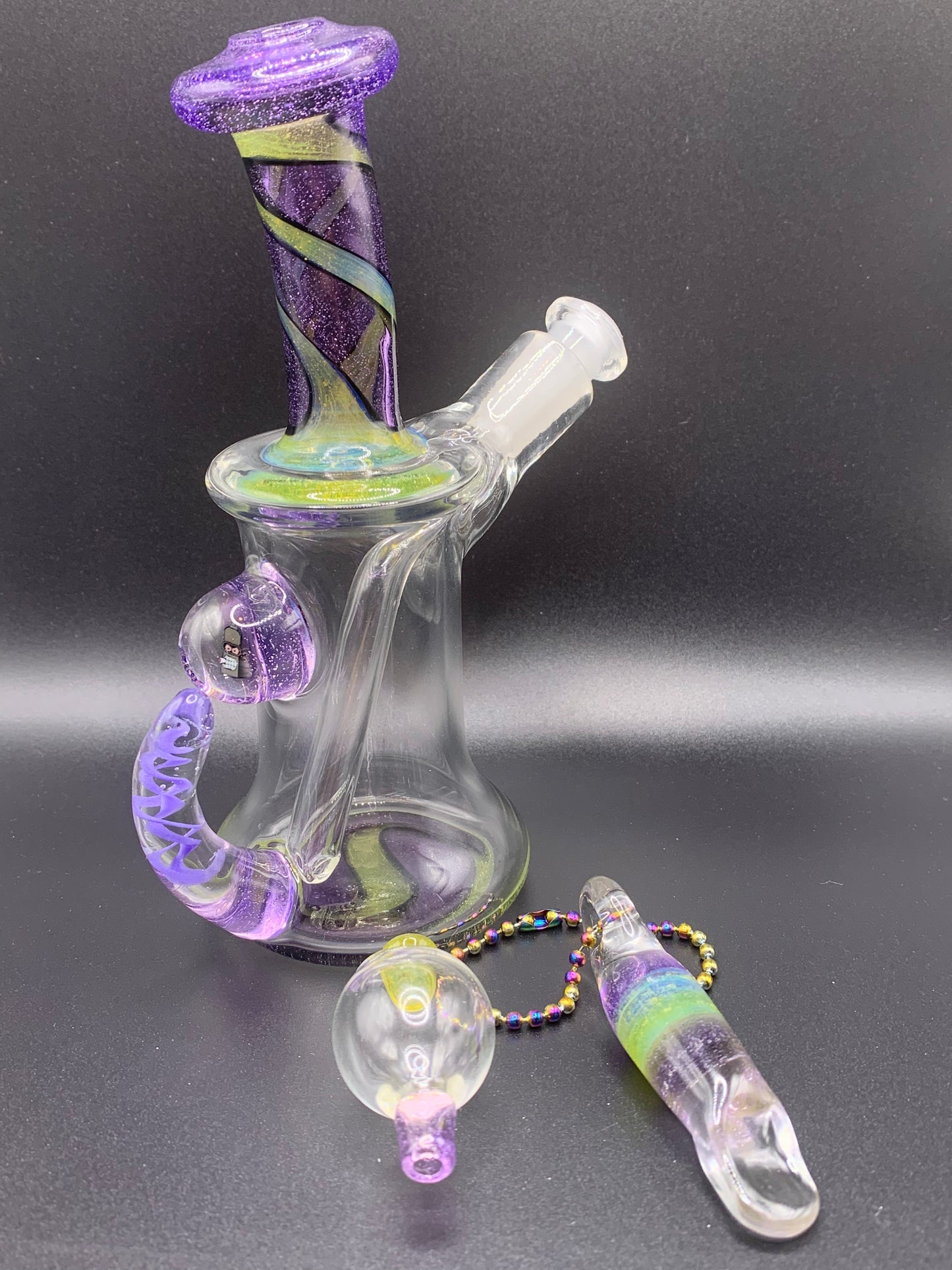 McTrivish Glass - Partial Colour Dab Rig Set 10mm #2